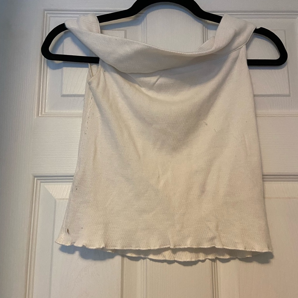 Rag & Bone White Boatneck Top